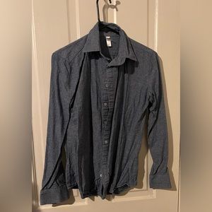 american apparel blue collar shirt